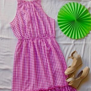 Pink Gingham Dress